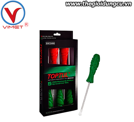 Bộ vít bake và vít dẹt 5 món toptul GAAE0508